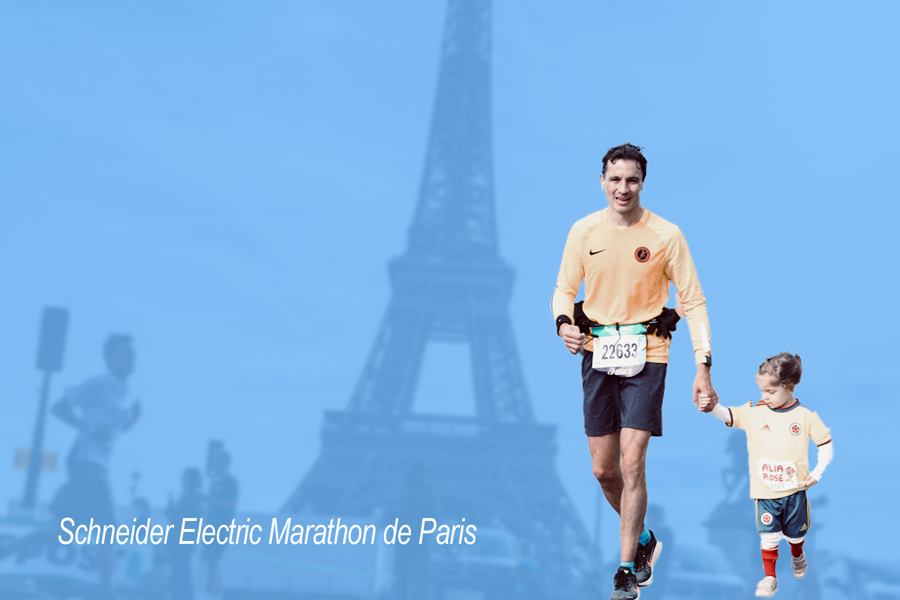 Andrés Ramirez-Macias Sous Les Couleurs De Naître Et Vivre Au Marathon De Paris